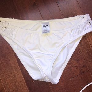 White bikini bottoms
